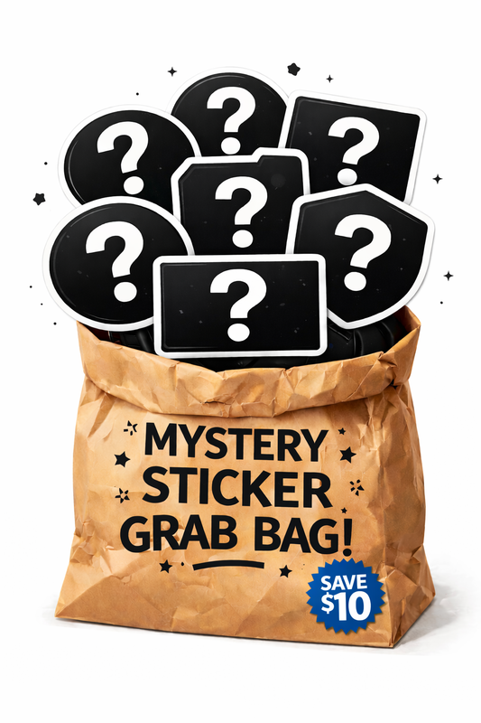 Mystery Sticker Grab Bag (6 Random Stickers)